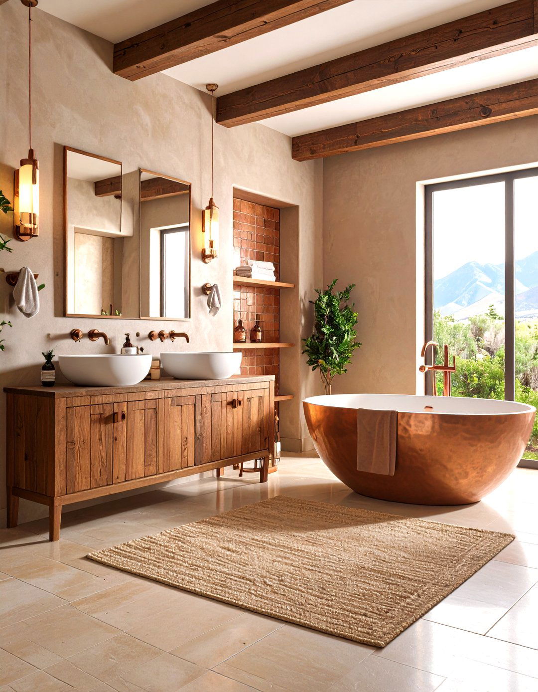 Copper Canyon Western Bathroom - 20 Western Bathroom Ideas