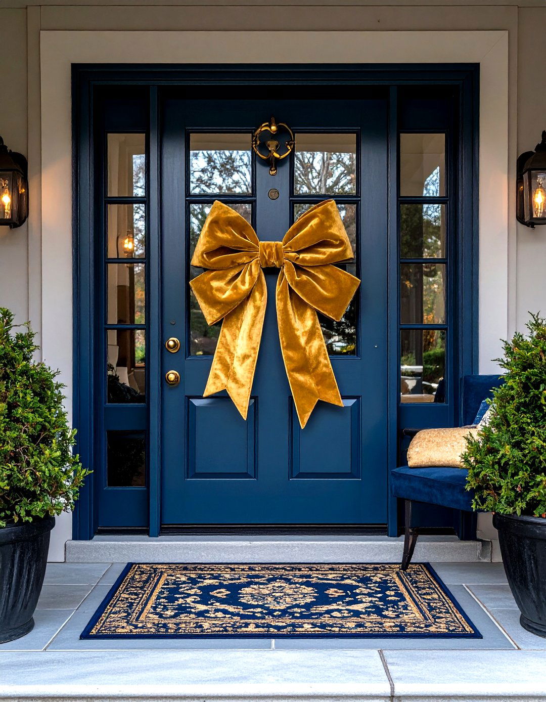 Coquette Bow Accent - 20 Spring Front Door Decor Ideas