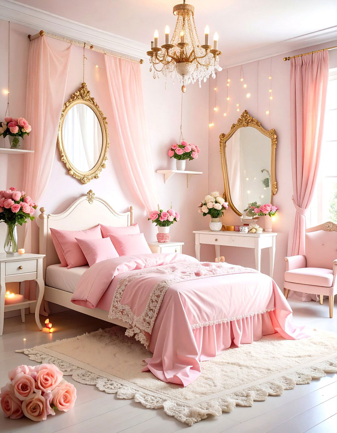 Coquette Pink Dorm Room Aesthetic - 20 Pink Dorm Room Ideas