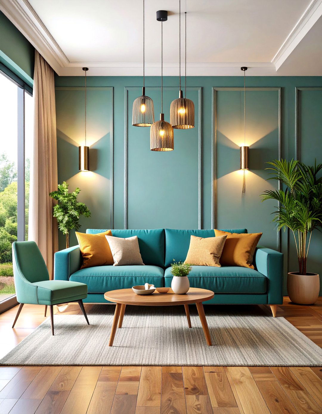 Cord Plug Living Room Wall Lighting Ideas for Easy Installation - 20 Living Room Wall Lighting Ideas