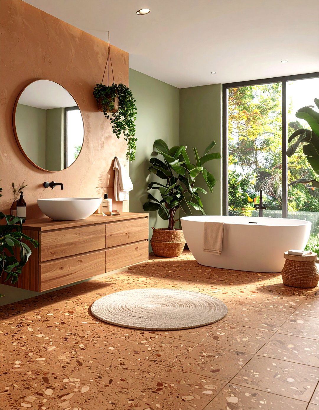 Cork Flooring - 20 Small Bathroom Flooring Ideas