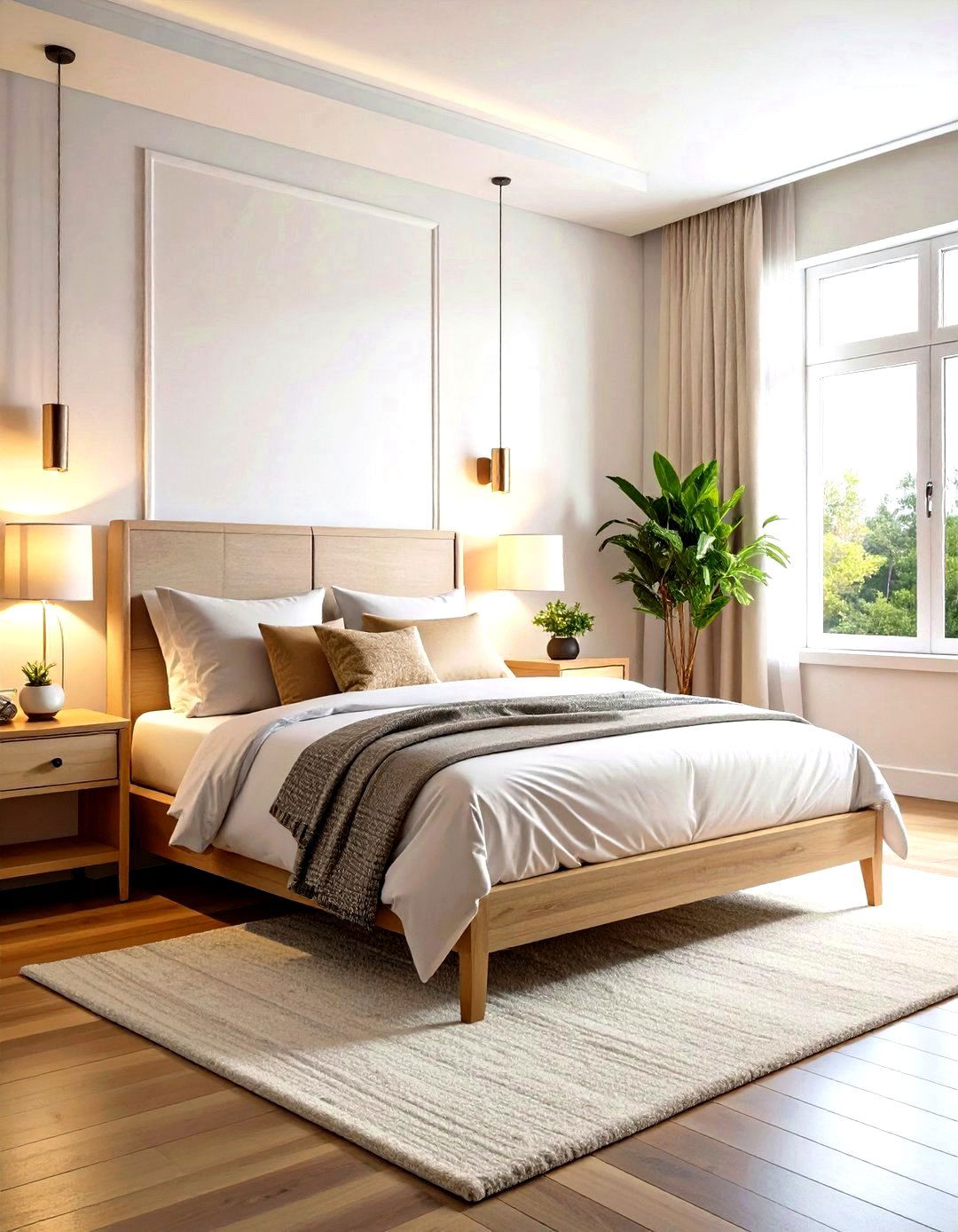 Corner Bed with Dual Reading Sconces - 20 Corner Bed Ideas
