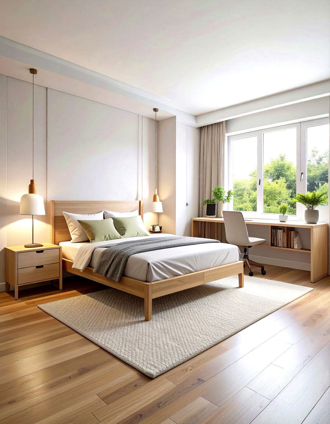 Corner Bed with Integrated Desk Workspace - 20 Corner Bed Ideas