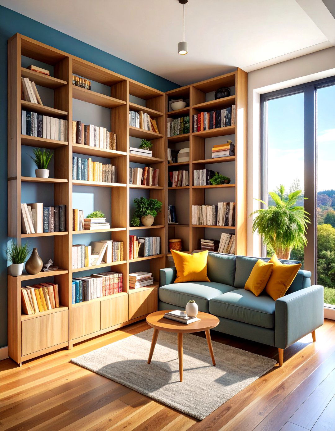 Corner Bookcase Shelf For Literary Collections - 20 Corner Shelf Ideas