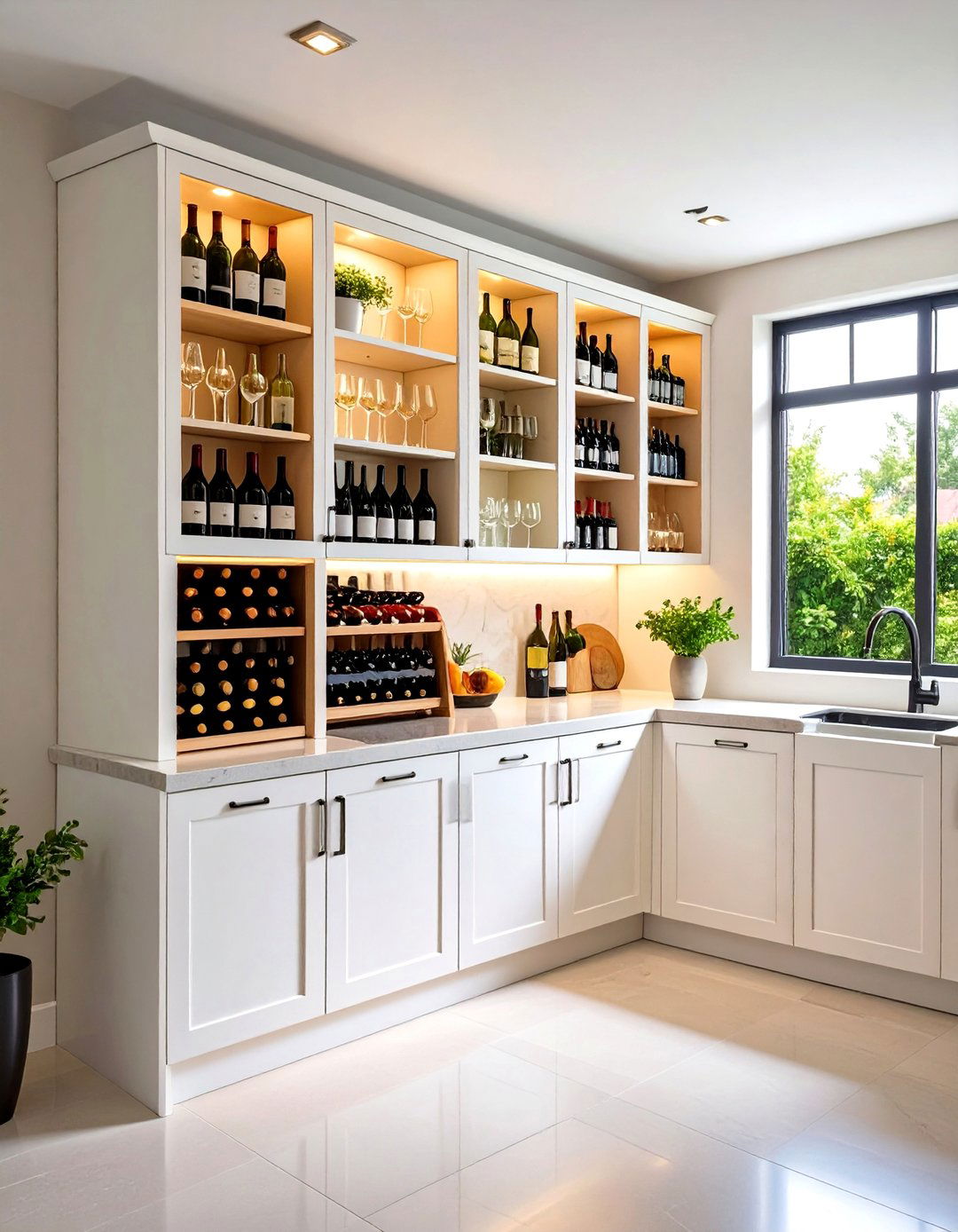 Corner Cabinet Wine Storage Rack - 20 Corner Cabinet Ideas