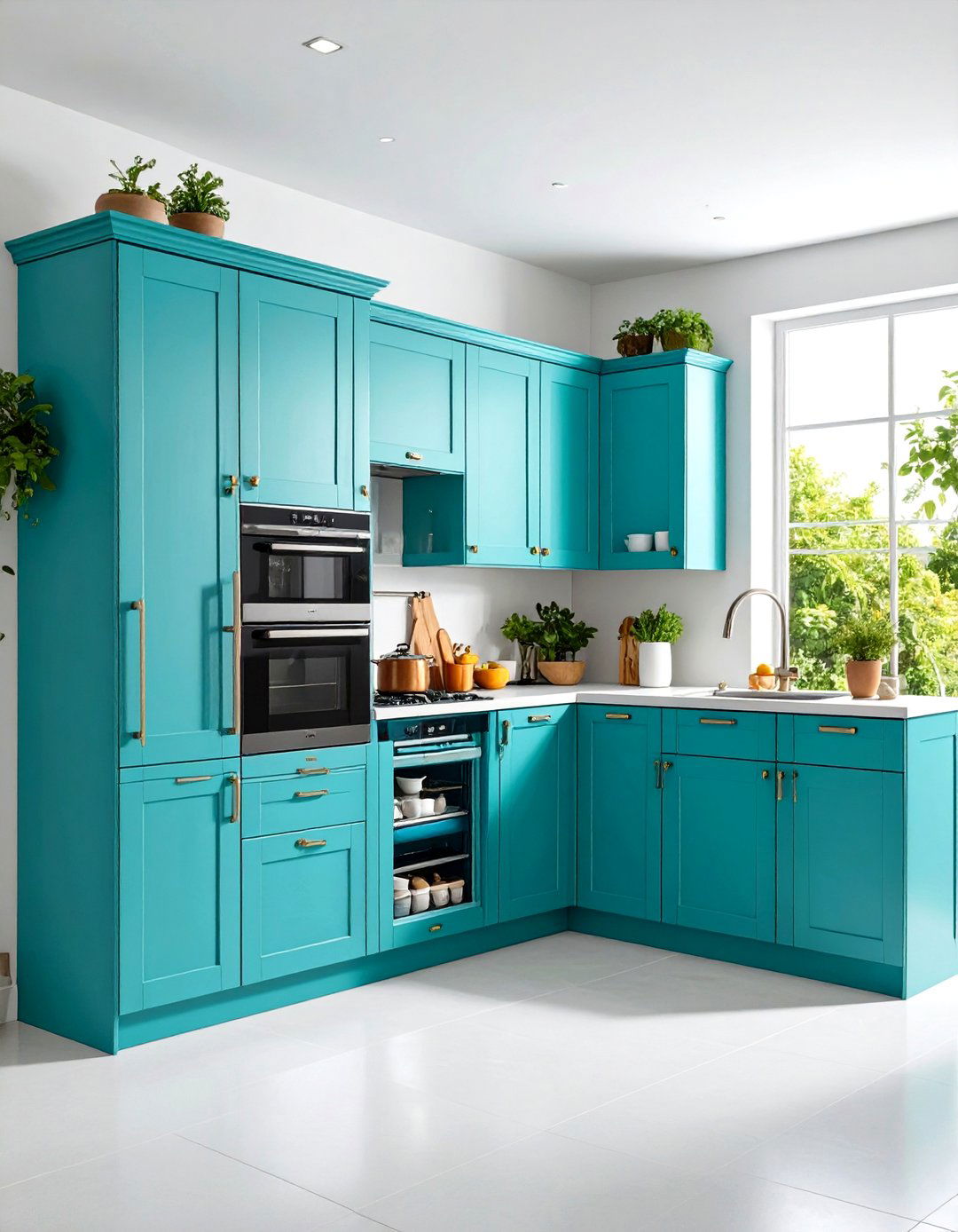 Corner Cabinet with Accordion Doors - 20 Corner Cabinet Ideas