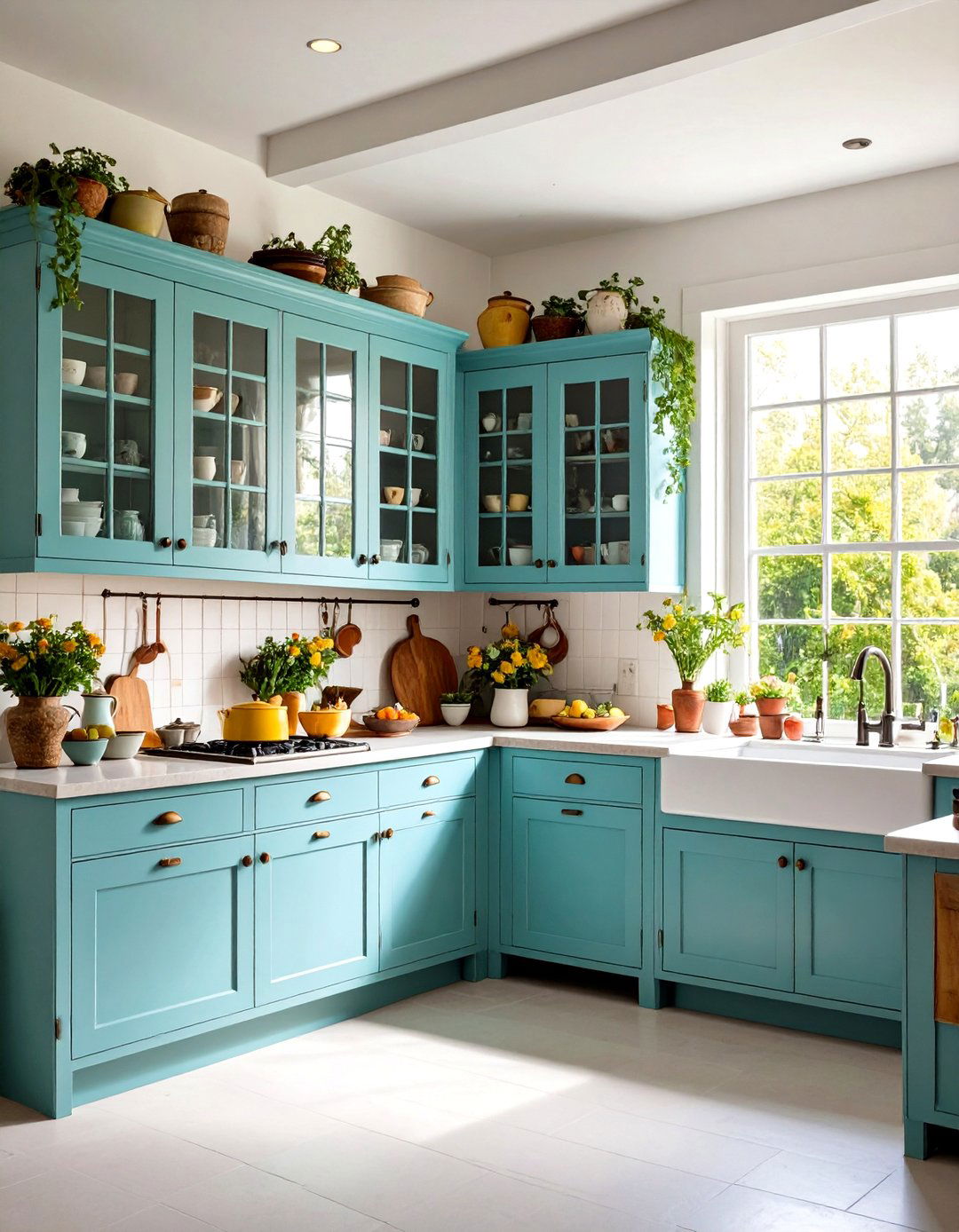 Corner Cabinet with Glass Front Doors - 20 Corner Cabinet Ideas