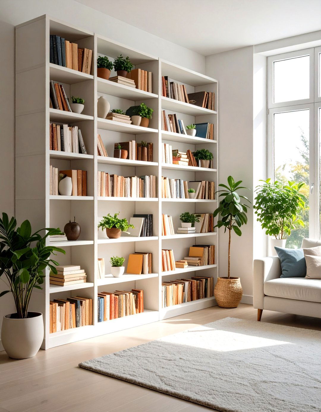 Corner Decoration Bookshelf Library Wall - 20 Corner Decoration Ideas