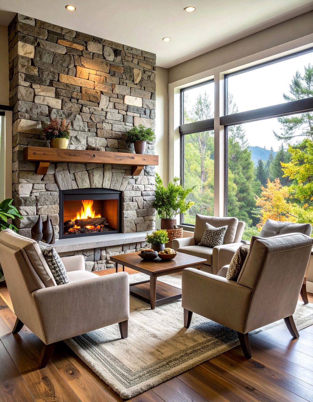 Corner Decoration Corner Fireplace Focal Point - 20 Corner Decoration Ideas