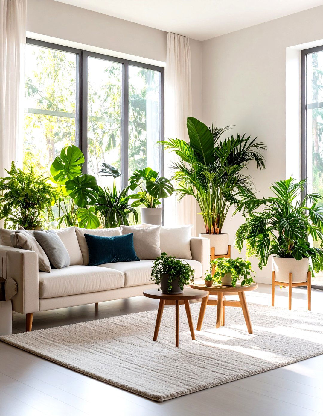 Corner Decoration Tall Plant Display - 20 Corner Decoration Ideas