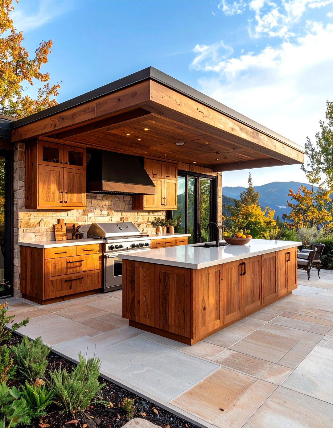 Corner Design - 20 Small Outdoor Kitchen Ideas