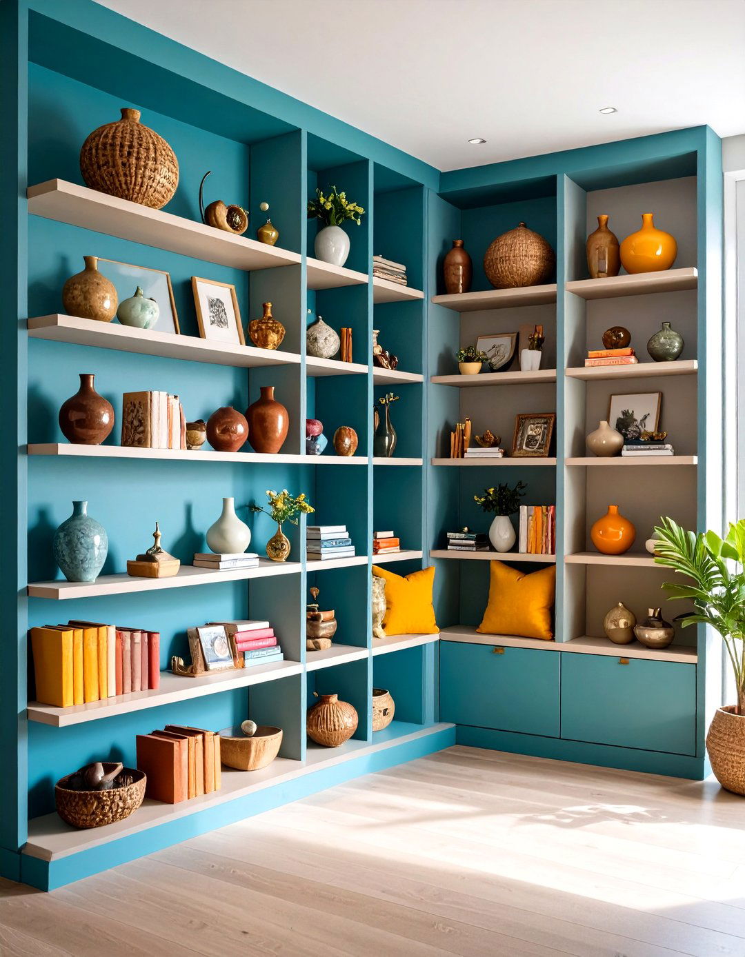 Corner Display Shelf For Collectibles Showcase - 20 Corner Shelf Ideas