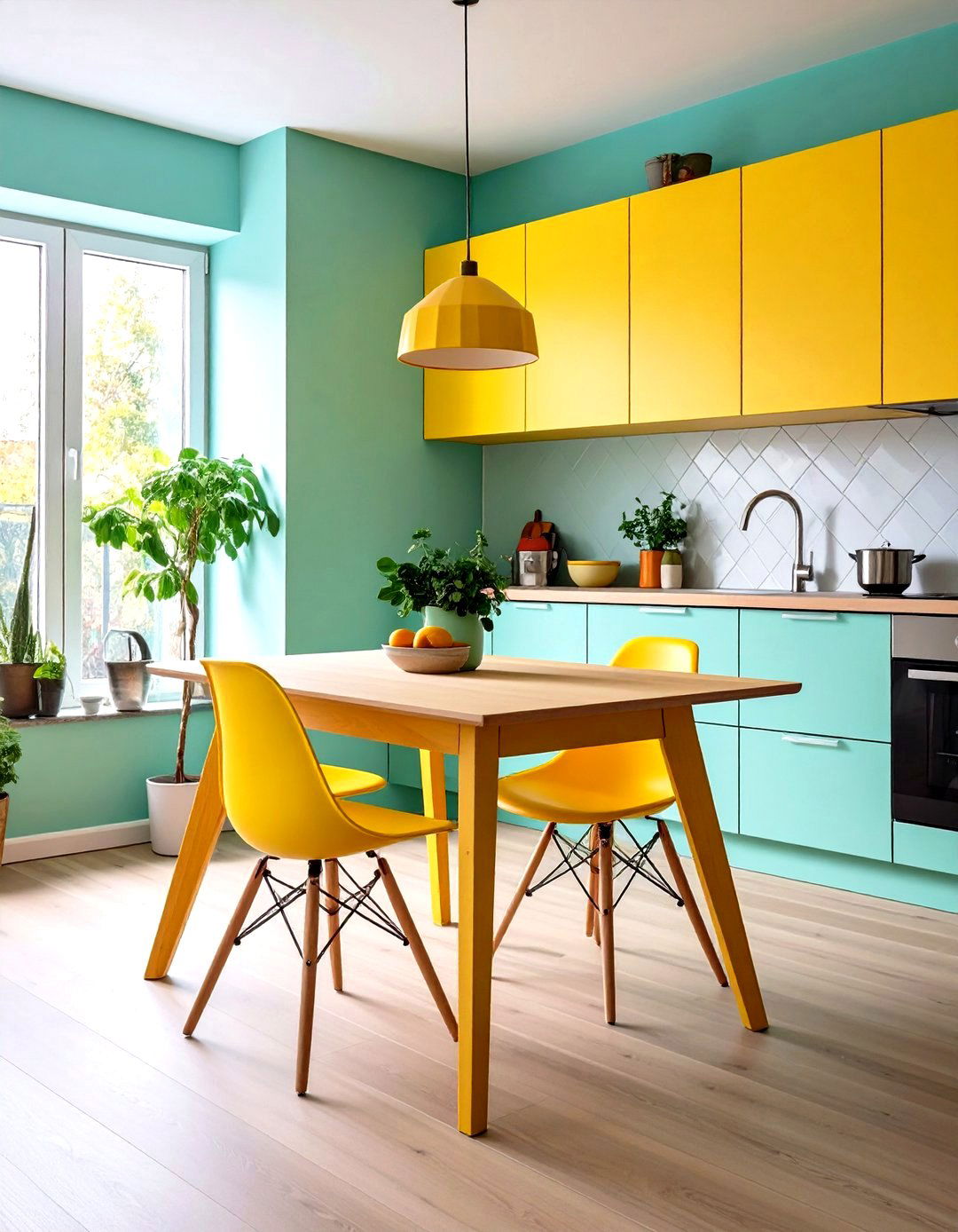 Corner Fitting Triangle Table - 20 Small Kitchen Table Ideas