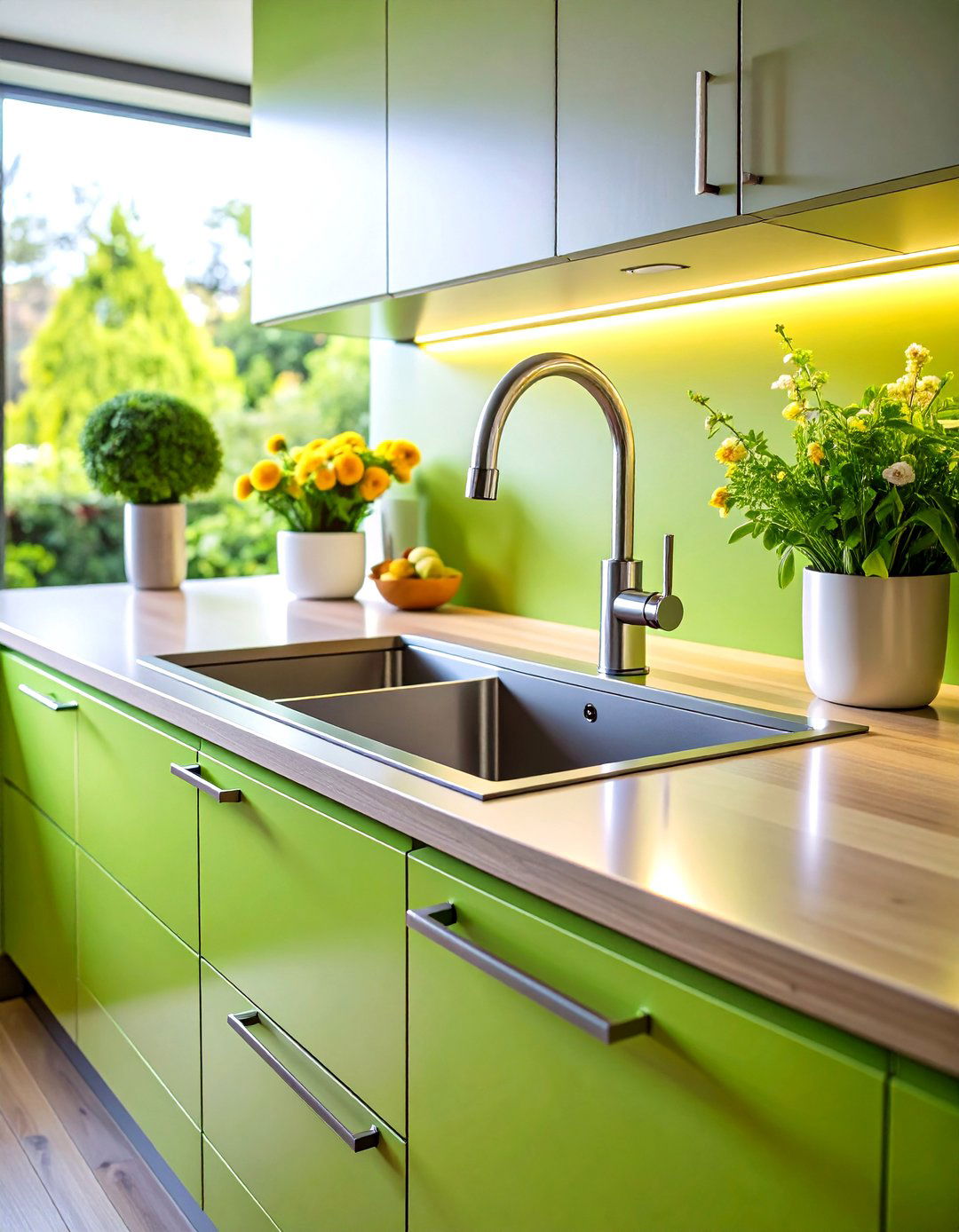 Corner Kitchen Sink with Smart Technology Integration - 20 Corner Kitchen Sink Ideas