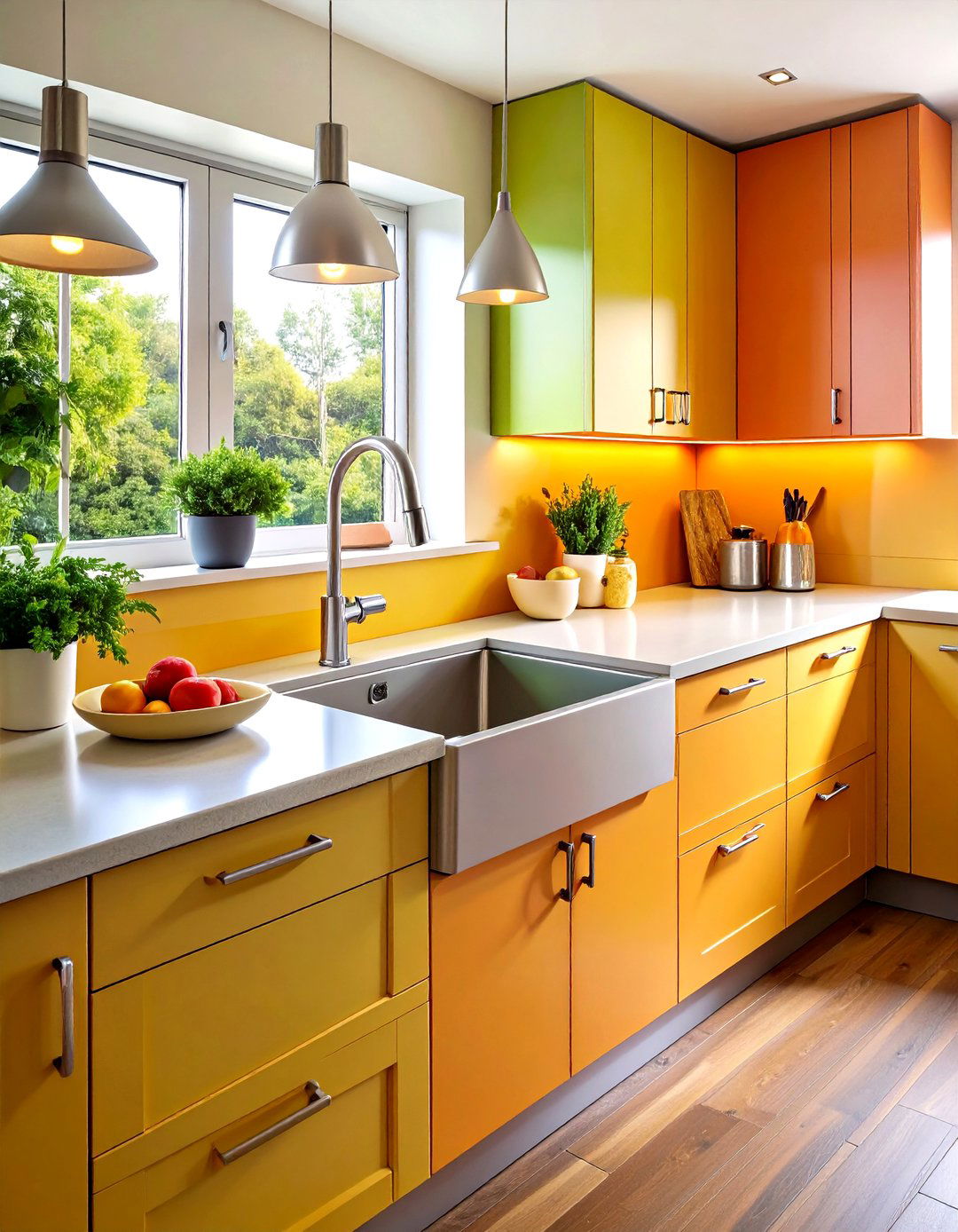 Corner Kitchen Sink with Workstation Features - 20 Corner Kitchen Sink Ideas