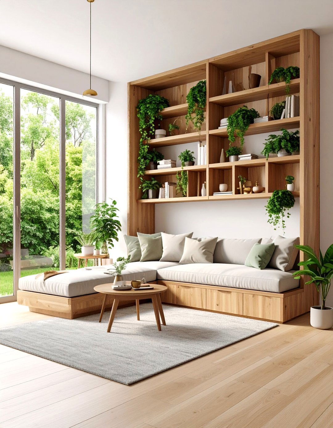 Corner Living Room Shelf Nook Design - 20 Living Room Shelf Ideas