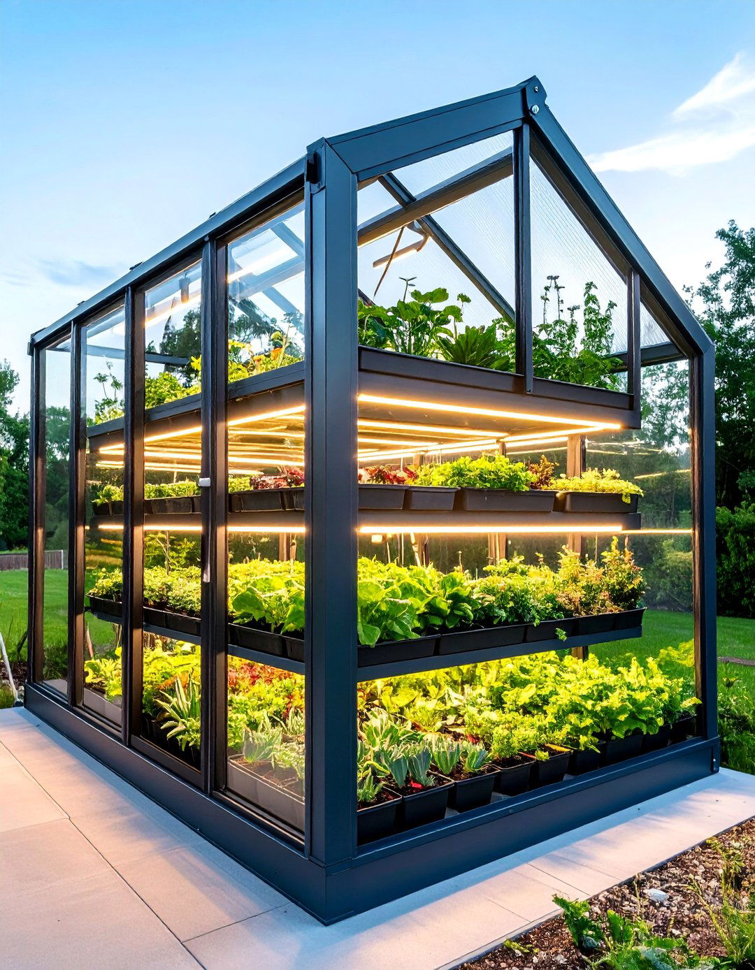Corner Mini Greenhouse Plant Shelving - 20 Bedroom Corner Ideas