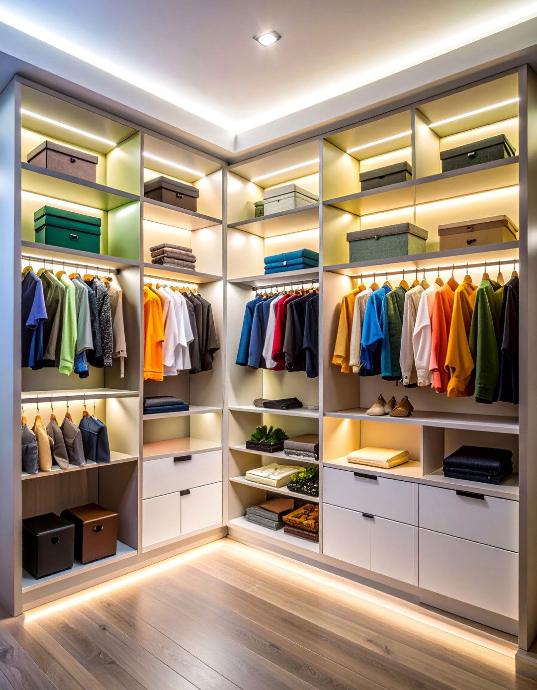 Corner Mounted Cabinet Lighting for Accent Effects - 20 Cabinet Lighting Ideas