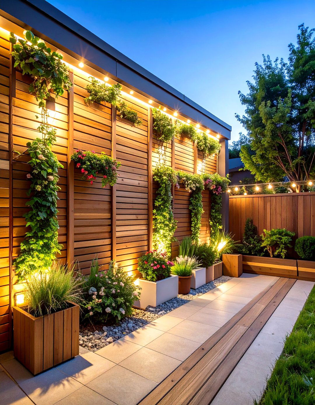 Corner Patio Privacy Screen Wall - 20 Corner Patio Ideas