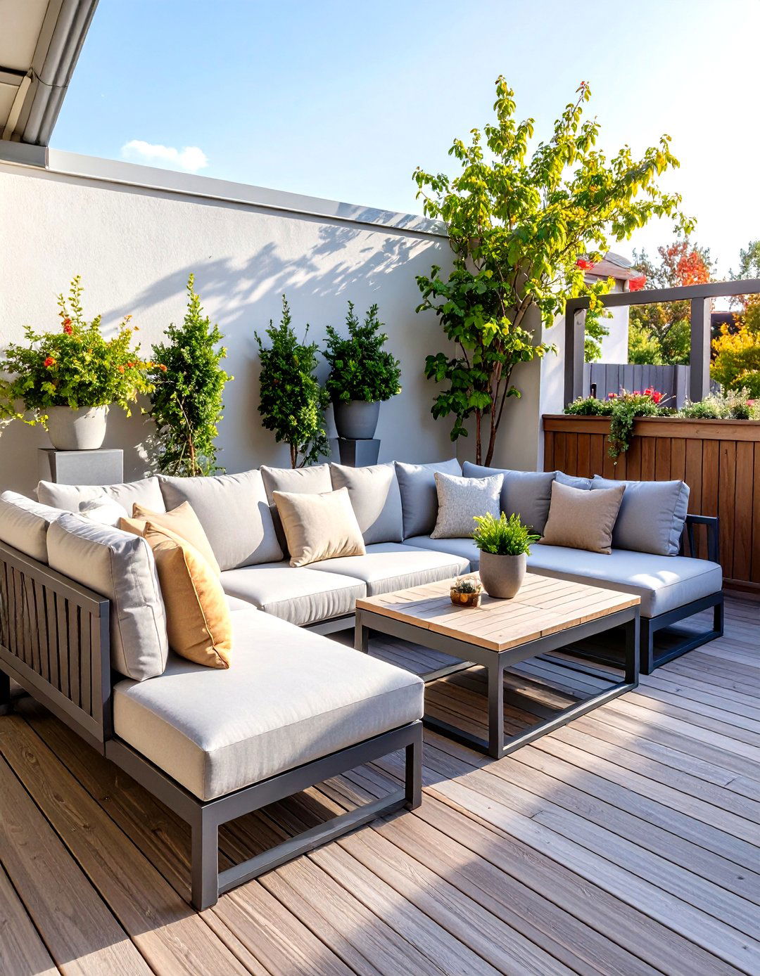 Corner Sectional Lounge Deck Seating - 20 Deck Seating Ideas