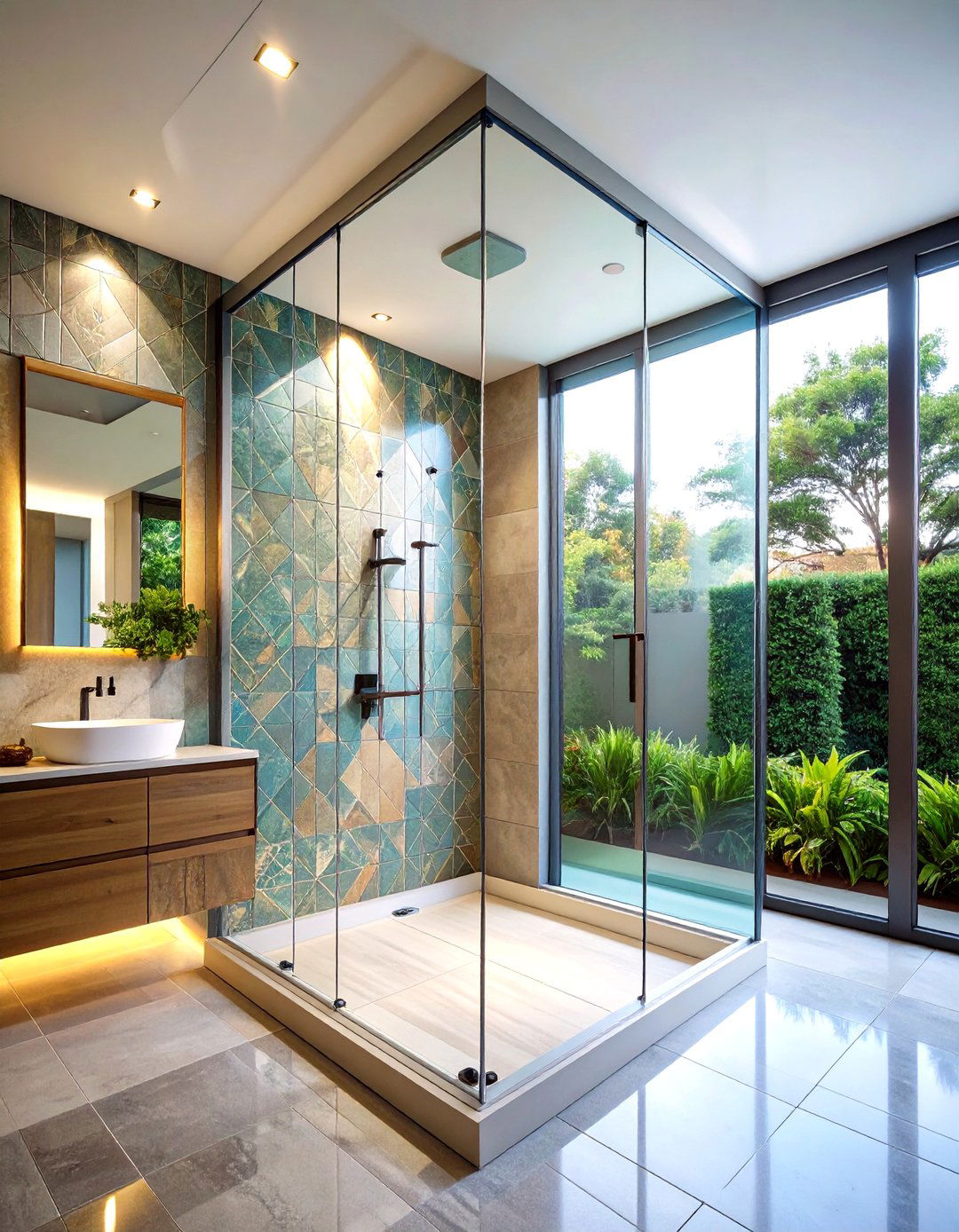 Corner Shower Unit - 20 Small Shower Ideas