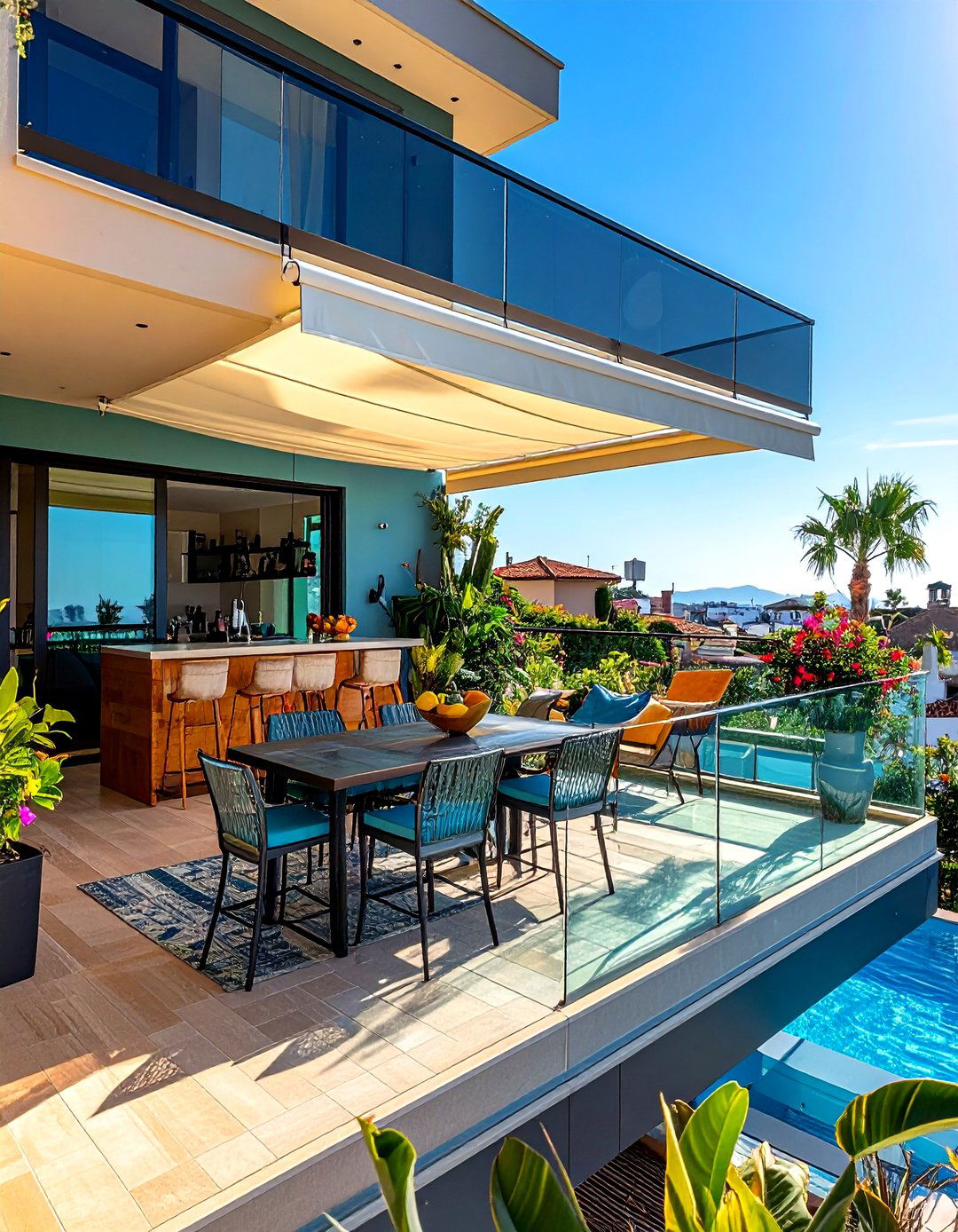 Corner Wraparound Cantilever Balcony - 20 Cantilever Balcony Ideas