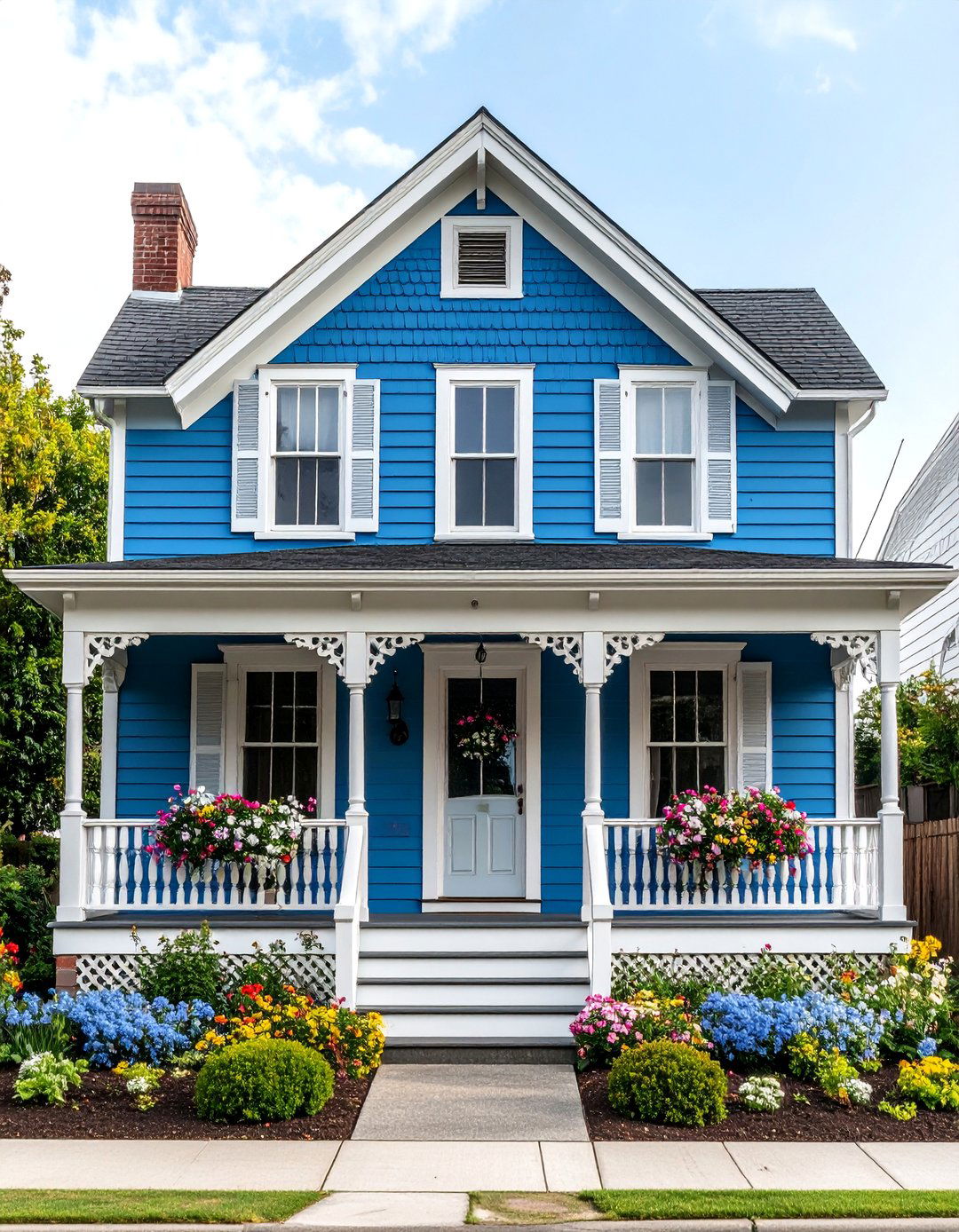 Cornflower Blue Victorian House Color - 20 blue victorian house colors