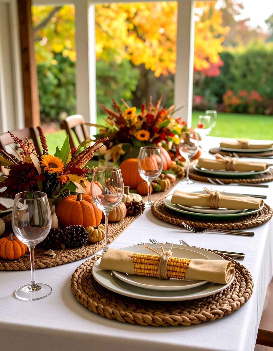 Cornhusk Charger Friendsgiving DIY - 20 Friendsgiving Decor Ideas