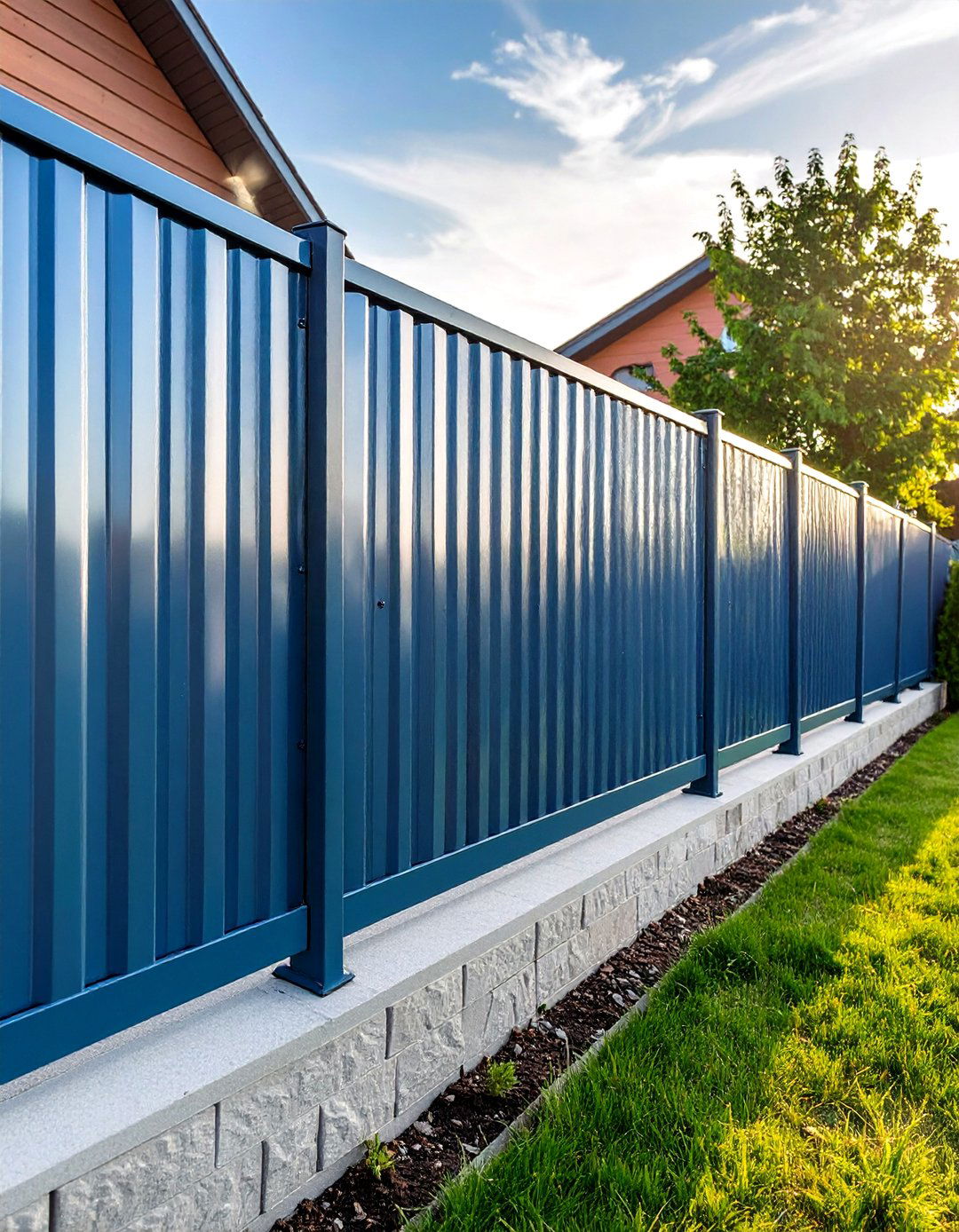 Corrugated Metal Fences - 20 Types of Fences