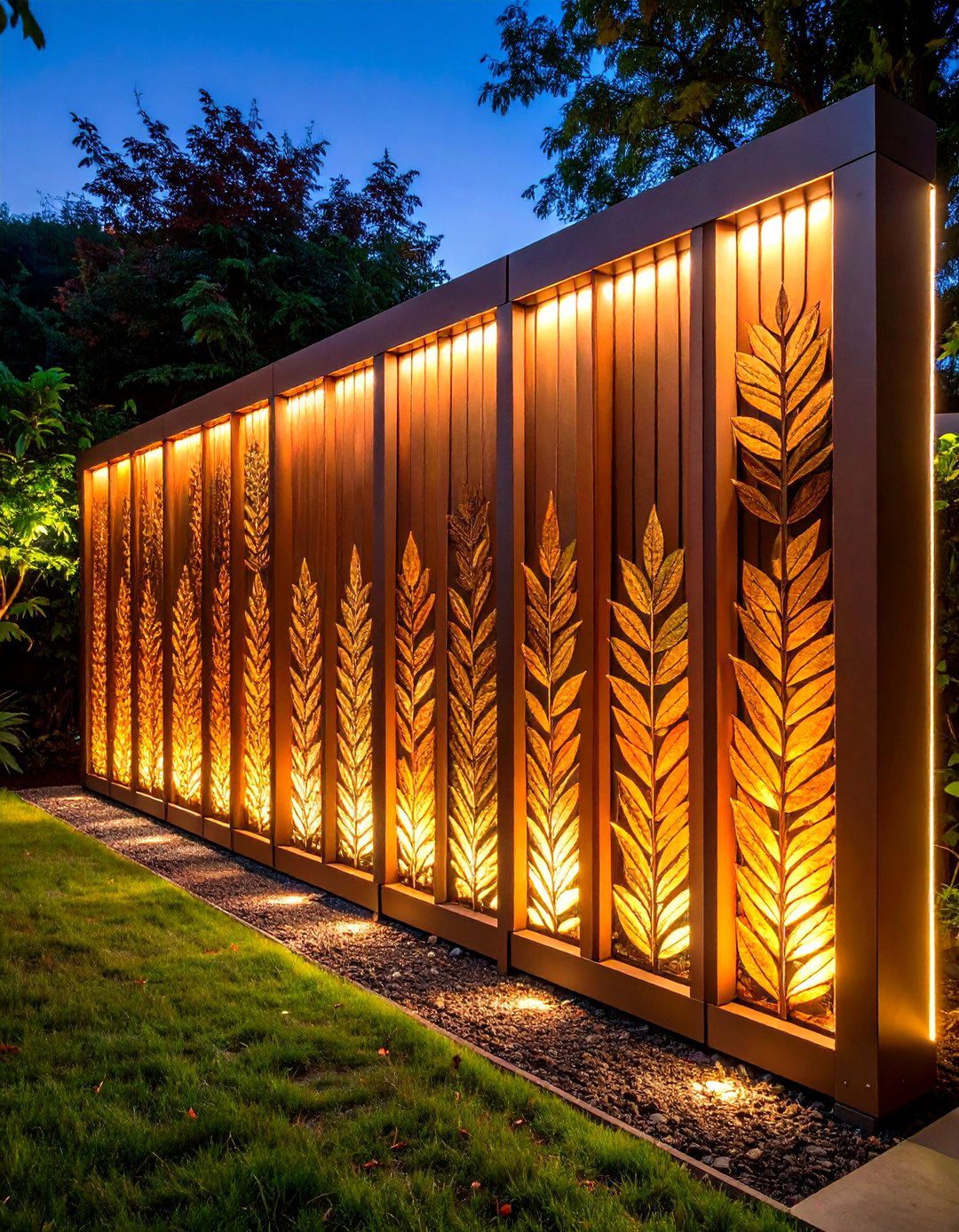 Corten Steel Garden Screening Sculpture - 20 Garden Screening Ideas