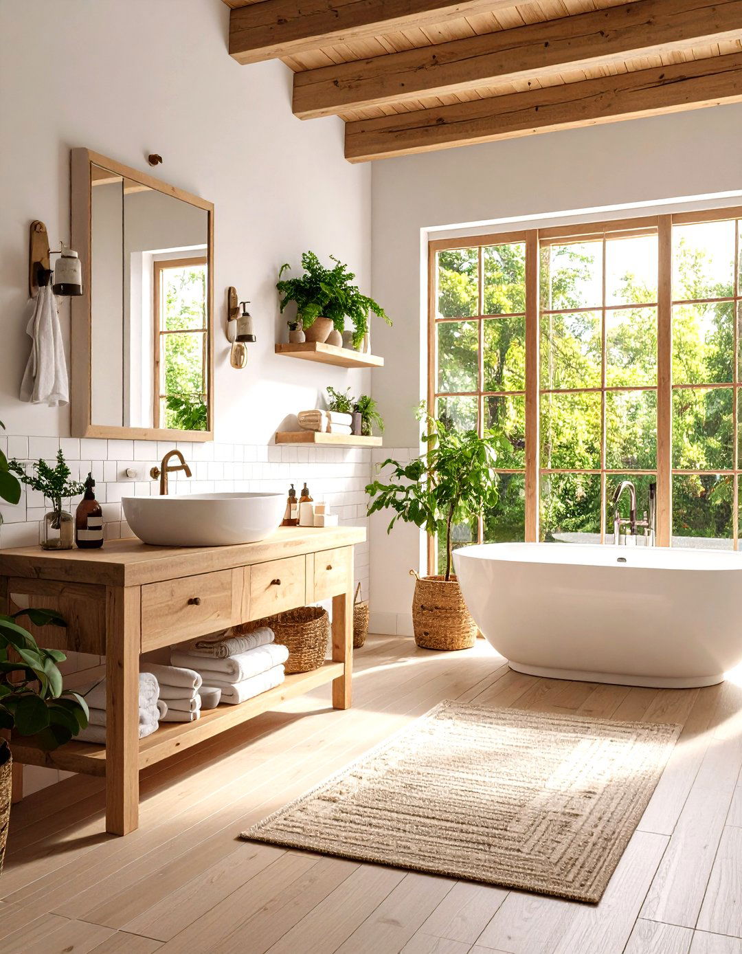 Cottage Bathroom Classic Subway Tile Design - 20 Cottage Bathroom Ideas