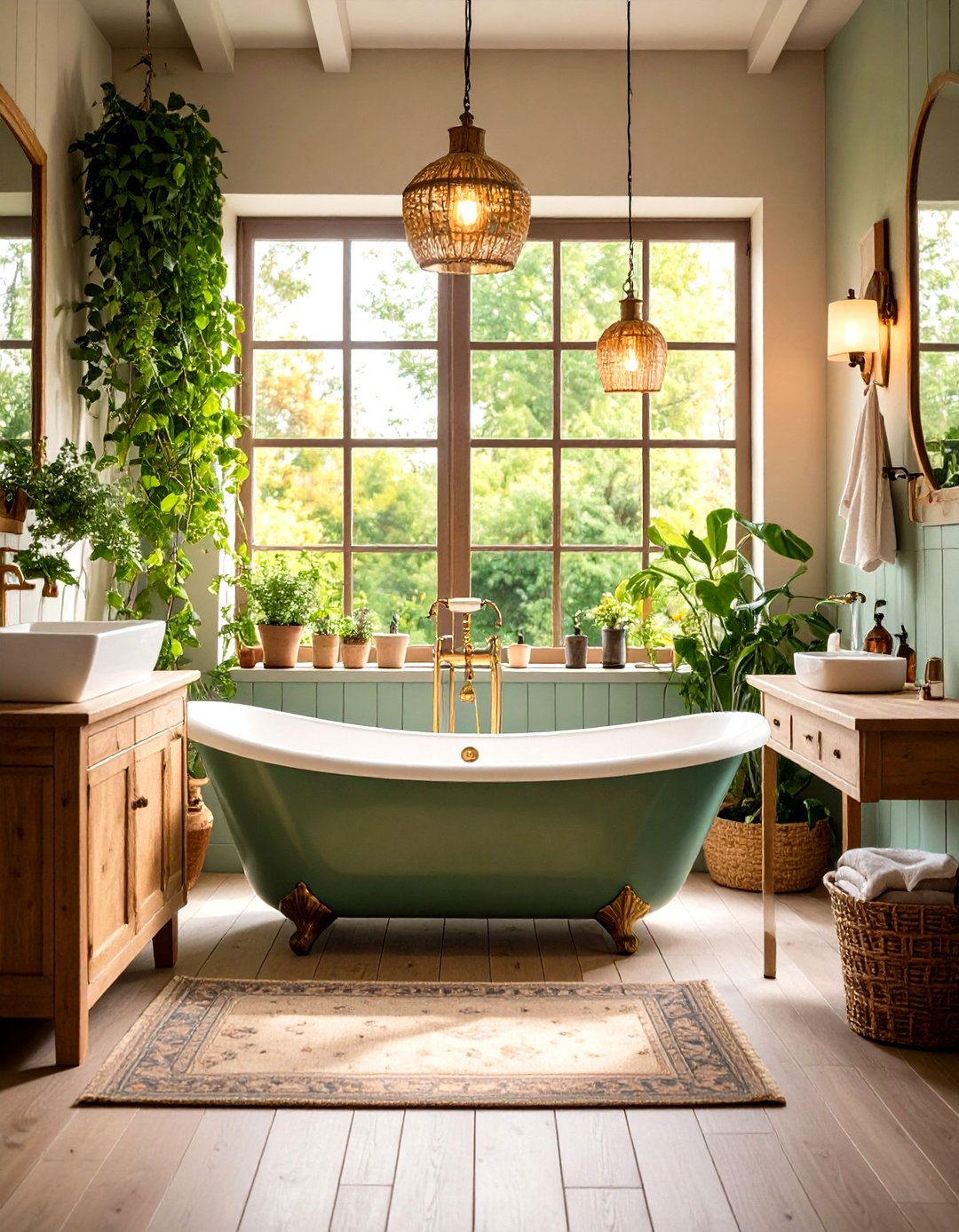 Cottage Bathroom Clawfoot Tub Centerpiece - 20 Cottage Bathroom Ideas