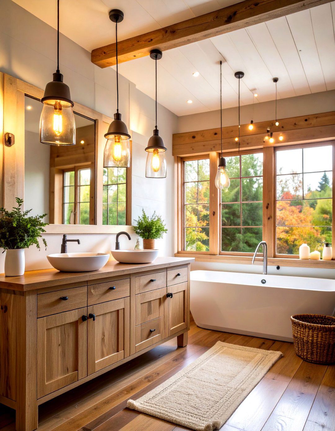 Cottage Bathroom Farmhouse Lighting Fixtures - 20 Cottage Bathroom Ideas