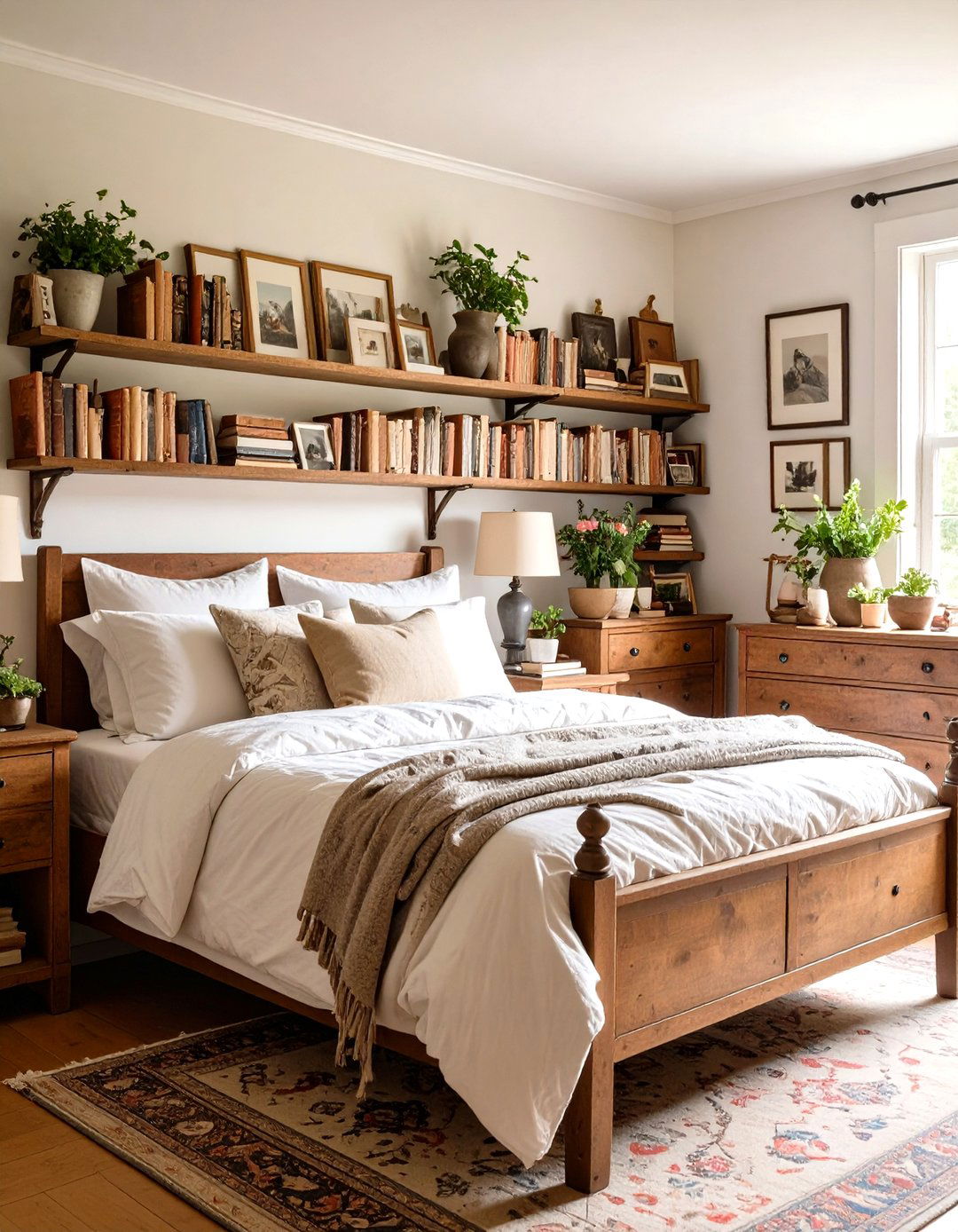 Cottage Bedroom with Personal Memory Displays - 20 Cottage Bedroom Ideas