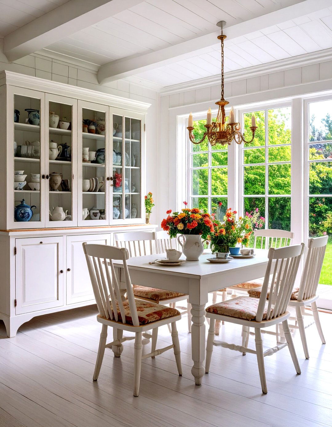 Cottage Built in Hutch and Display Storage - 20 Cottage Decorating Ideas