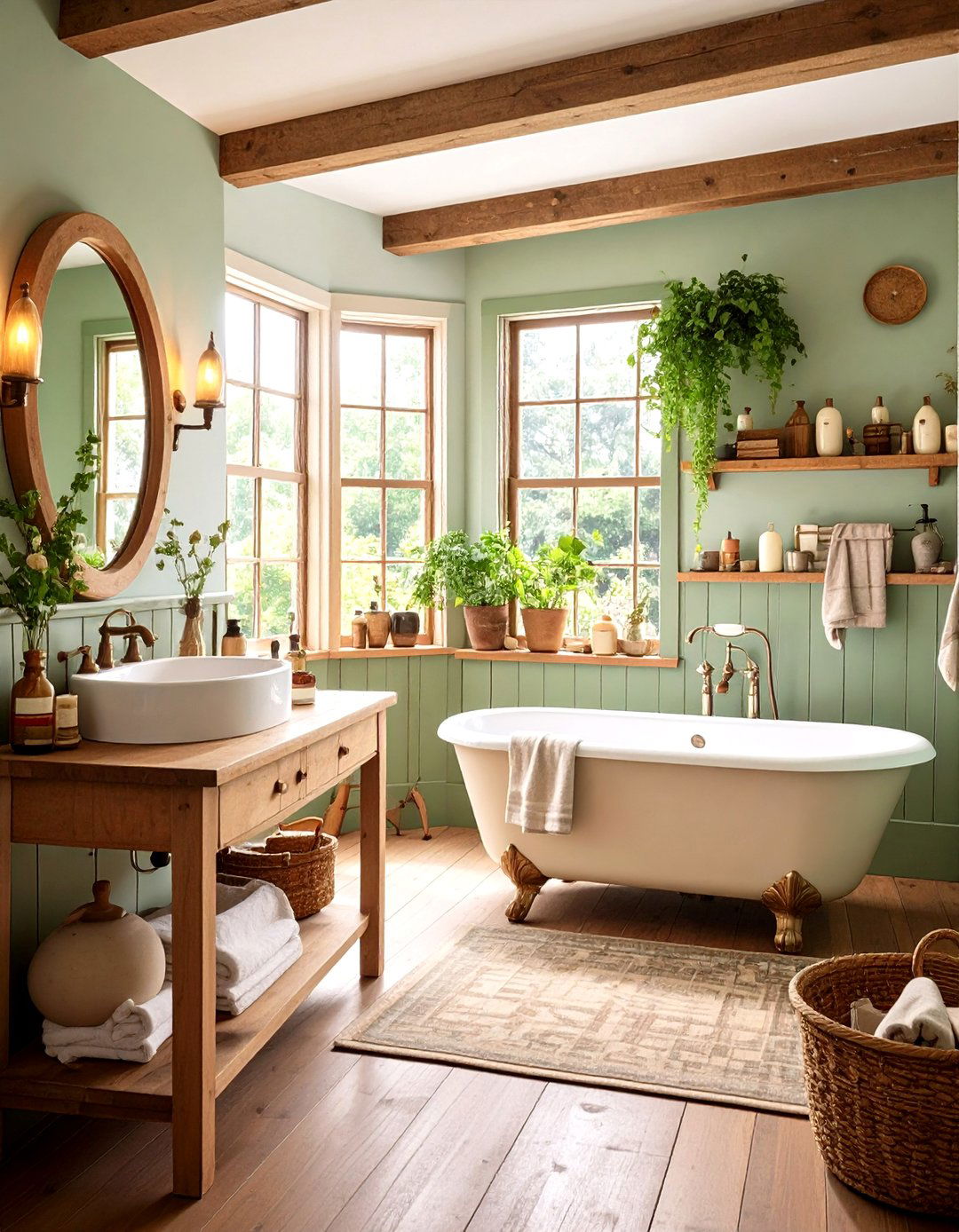 Cottage Core Romantic Bathroom Whimsy - 20 Romantic Bathroom Ideas