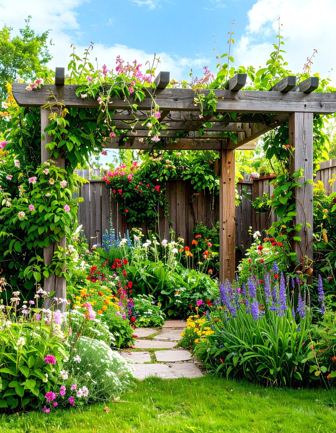 Cottage Garden Climbing Plant Displays - 20 Cottage Garden Ideas