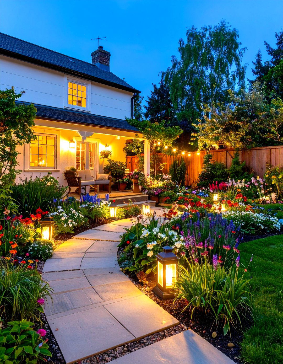 Cottage Garden Evening and Night Gardens - 20 Cottage Garden Ideas