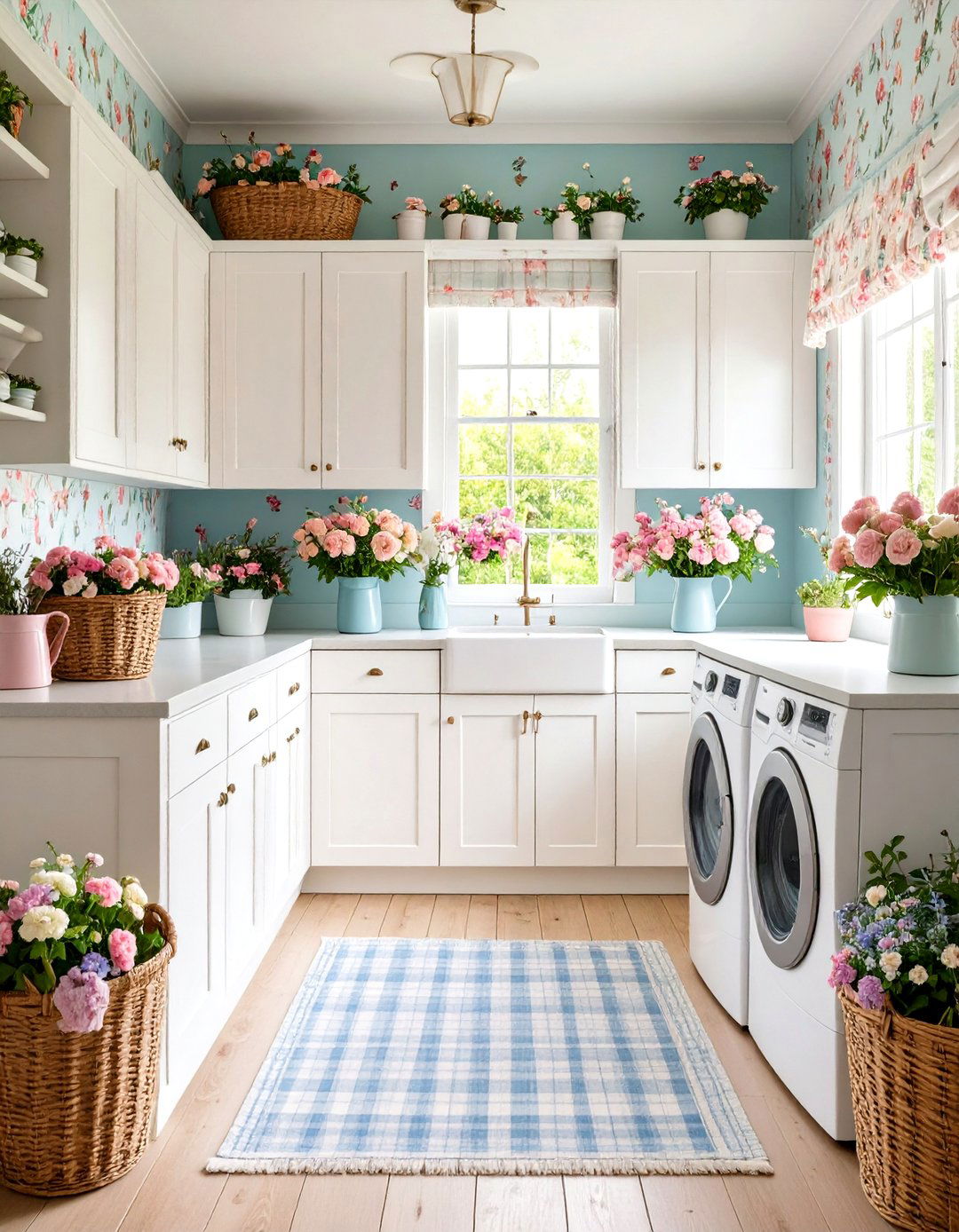 Cottage Garden Laundry Room Charm - 20 Laundry Room Decor Ideas