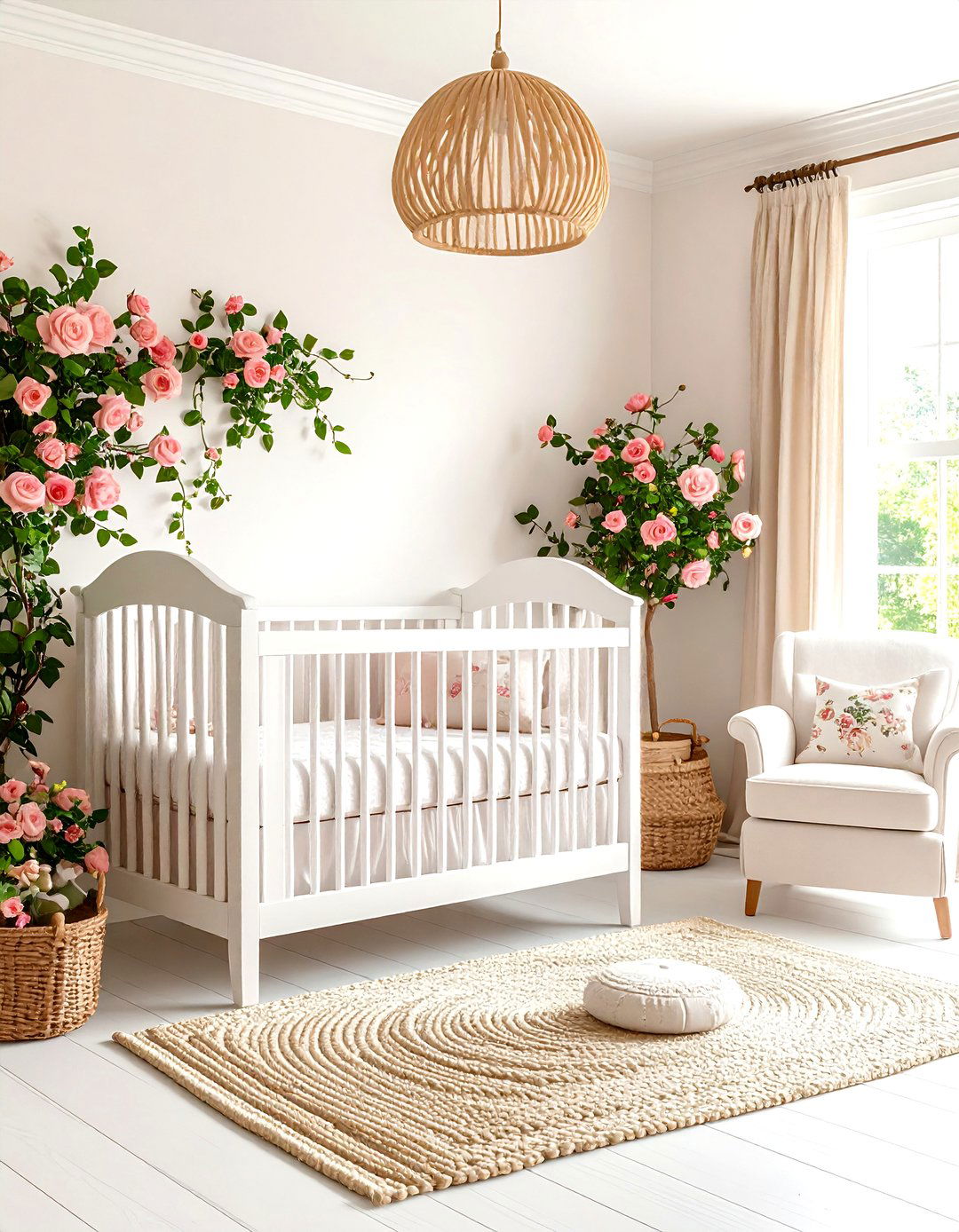 Cottage Garden Pink and Green Nursery - 20 Pink and Green Nursery Ideas
