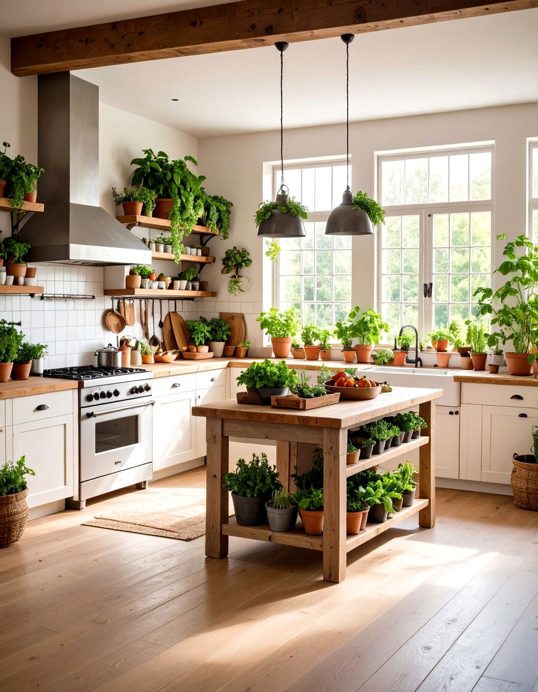 Cottage Kitchen Herb Garden Integration - 20 Cottage Kitchen Ideas