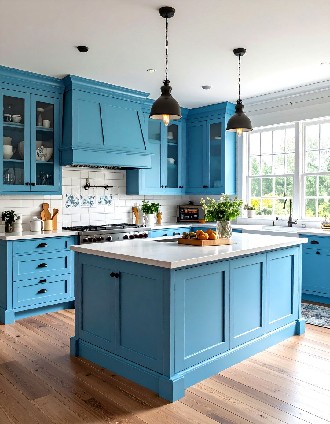Cottage Kitchen Shiplap Island with Painted Finishes - 20 Kitchen Shiplap Ideas With Kitchen Island Ideas