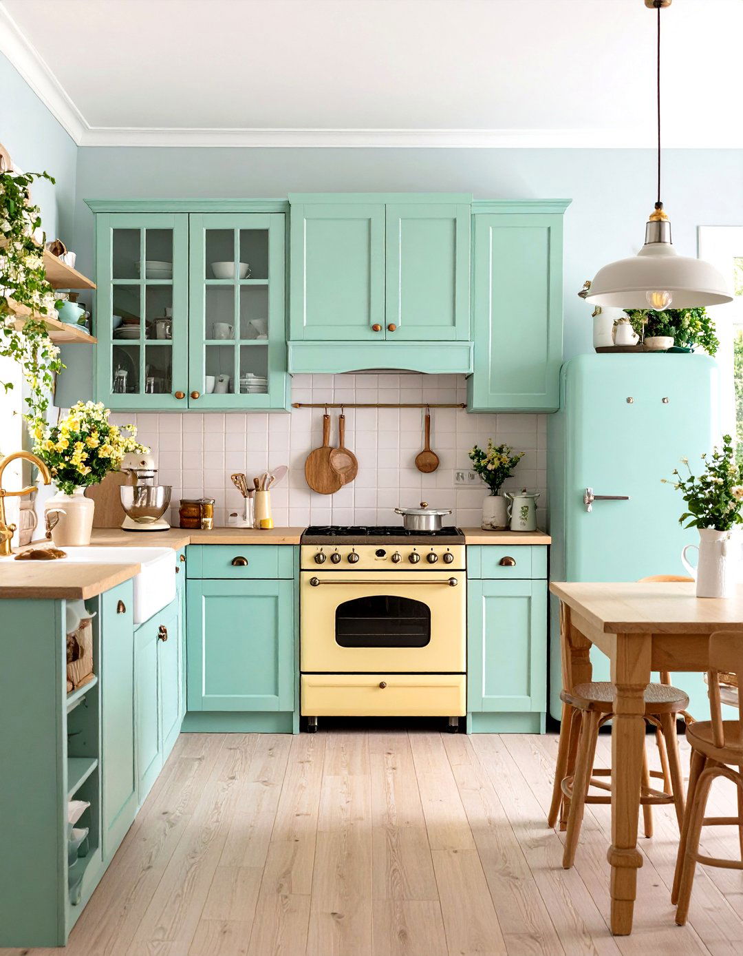 Cottage Kitchen Vintage Appliances for Retro Charm - 20 Cottage Kitchen Ideas