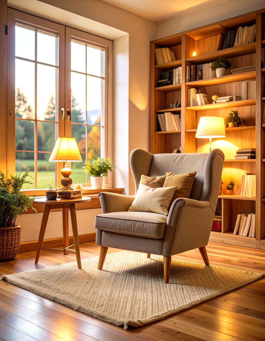 Cottage Living Room Cozy Reading Nook - 20 Cottage Living Room Ideas
