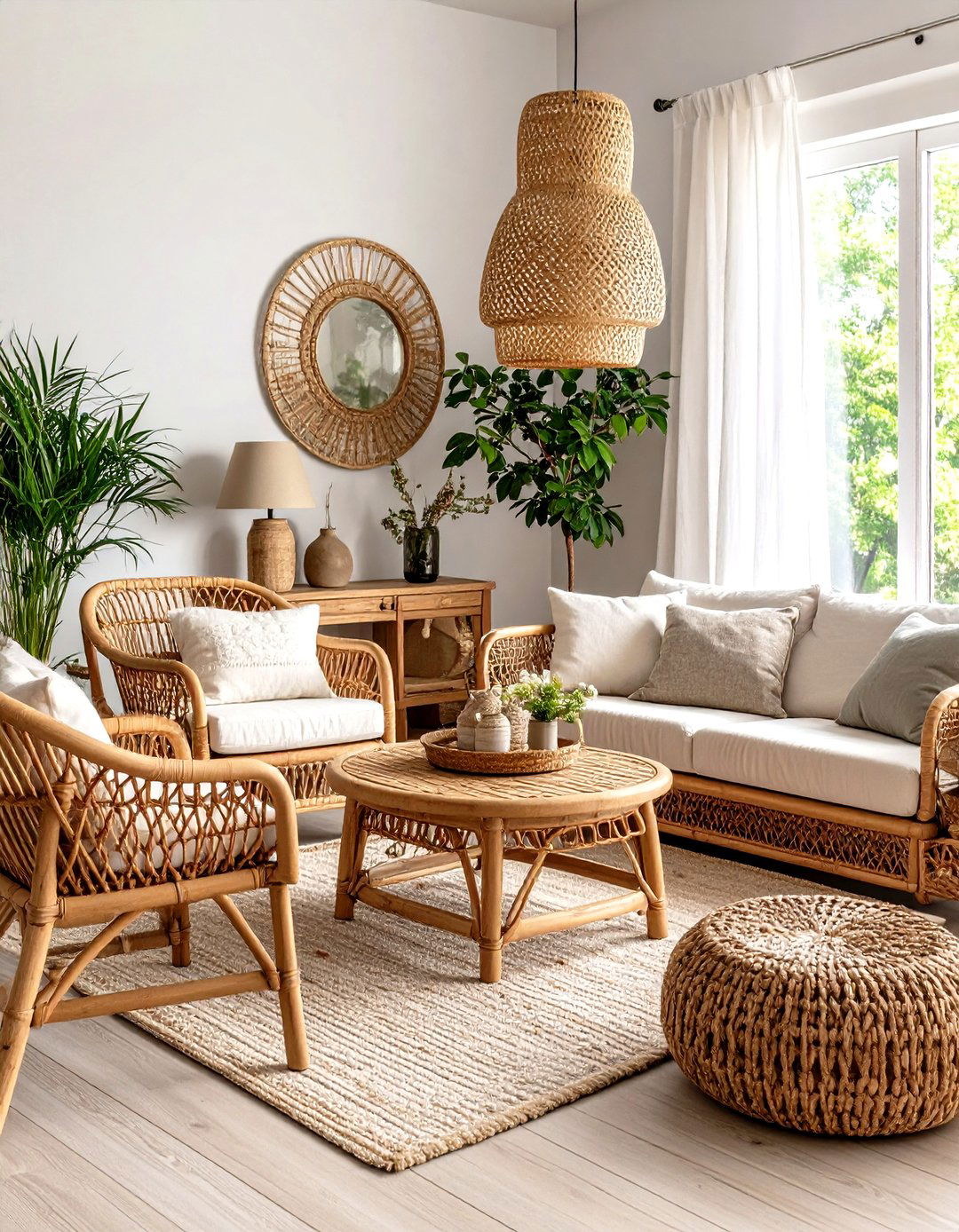 Cottage Living Room Wicker and Rattan Features - 20 Cottage Living Room Ideas