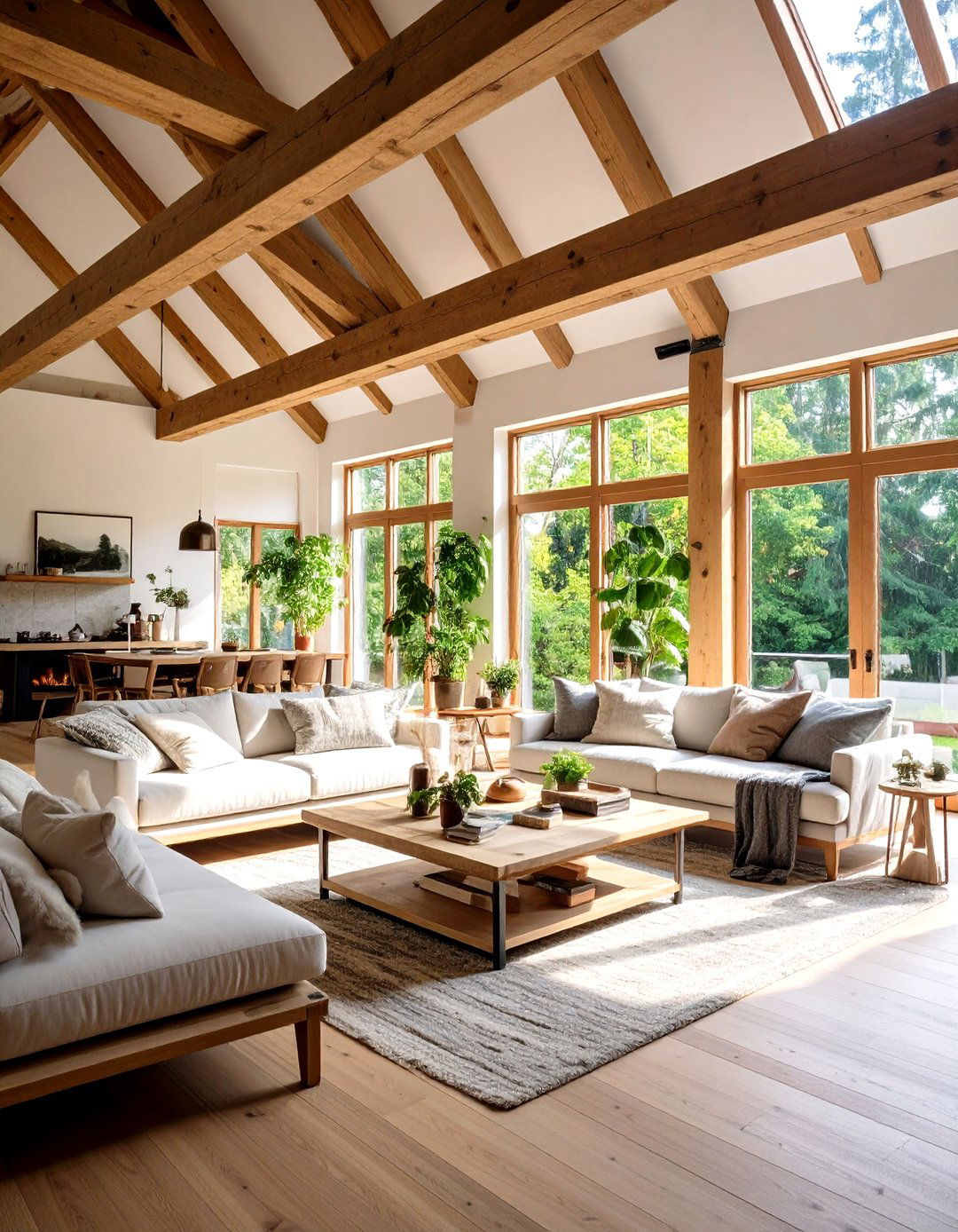 Cottage Natural Wood Beam Exposure - 20 Cottage Decorating Ideas