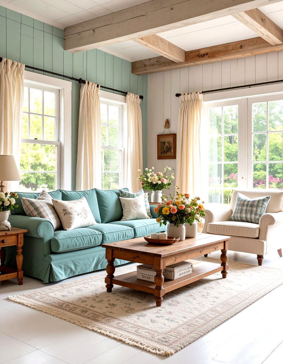 Cottage Rustic Living Room - 20 Rustic Living Room Ideas