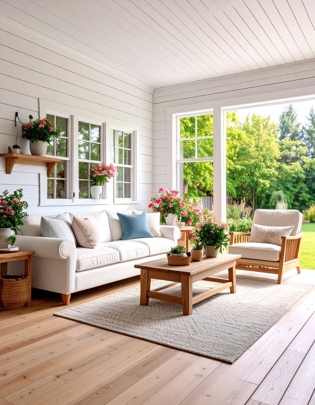 Cottage Shiplap Wall Treatments - 20 Cottage Decorating Ideas