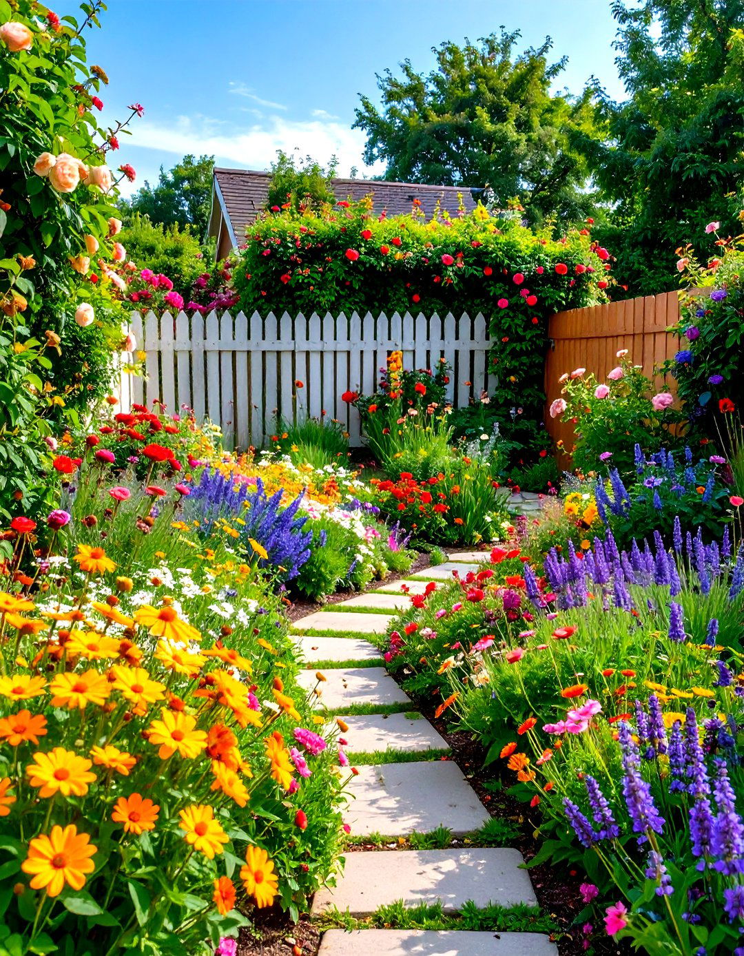 Cottage Style Backyard Flower Gardens - 20 Backyard Ideas