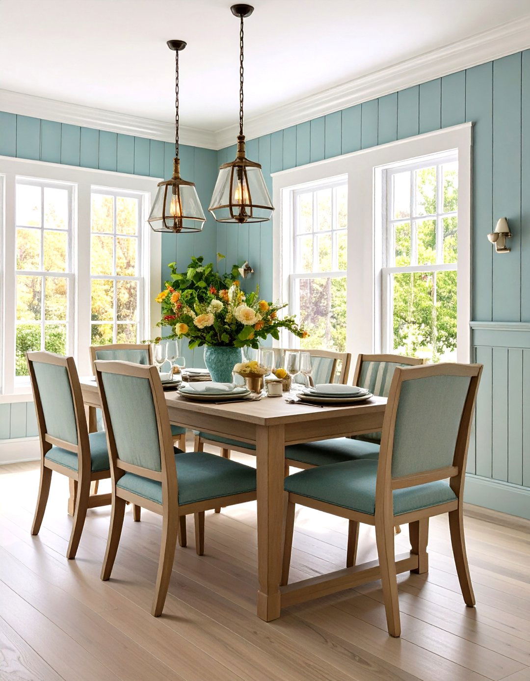 Cottage Style Beadboard Wainscoting Up to Chair Rail - 20 Dining Room Wainscoting Ideas